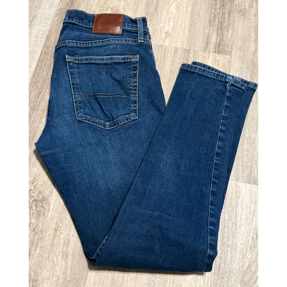Hollister Epic Flex Skinny Jeans Mens 32x32 Dark Wash Denim Blue Skinny Fit